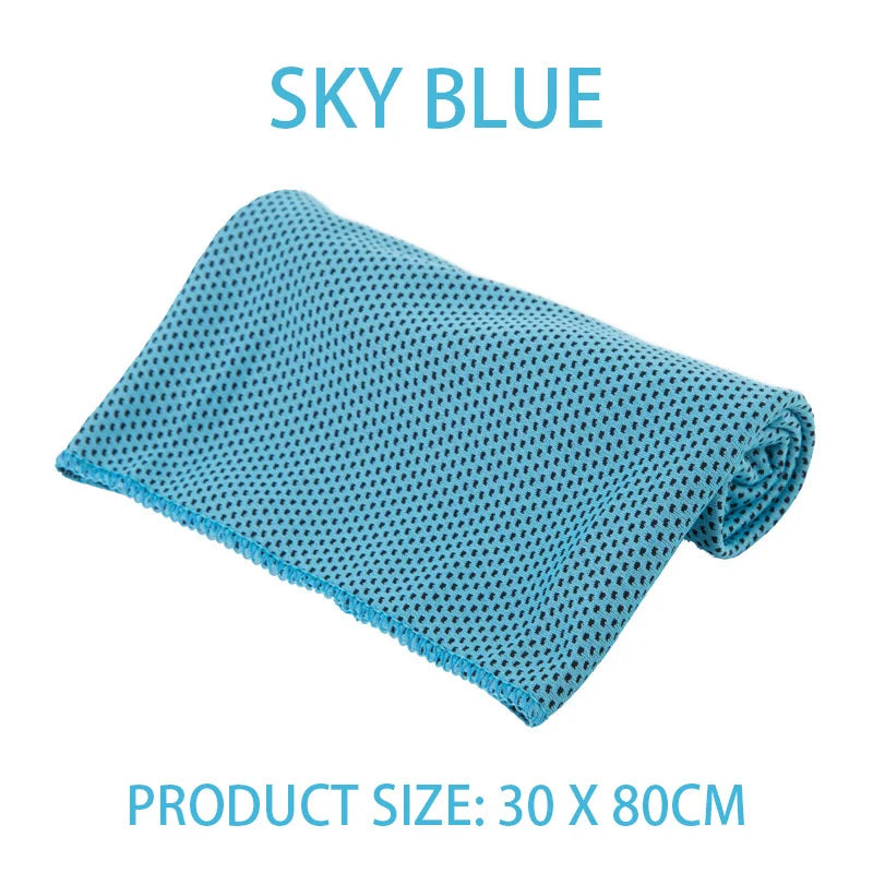 Outdoor Microfiber Quick Drying Sports Cooling Ice Towel Cold Sports Towel Fitness Cool Towel Camping